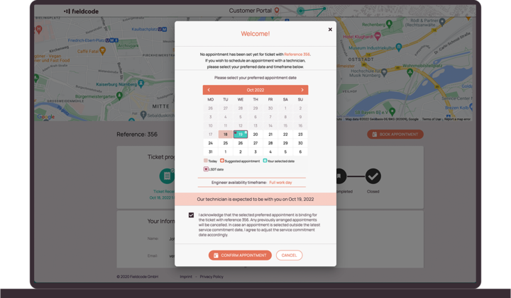 Verbesserte Kundenbindung mit dem Fieldcode-Kundenportal. Verbesserte Kundenbindung mit dem Fieldcode-Kundenportal.