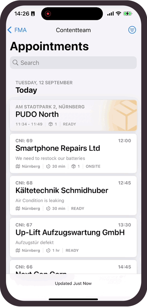 Mobile application for Field Service management Mobile application for Field Service management