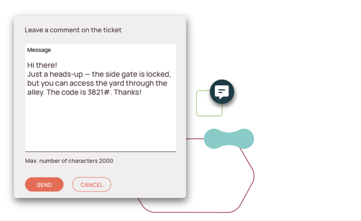 Give customers a way to share extra details Give customers a way to share extra details