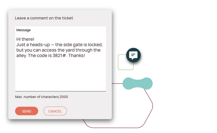 Give customers a way to share extra details Give customers a way to share extra details